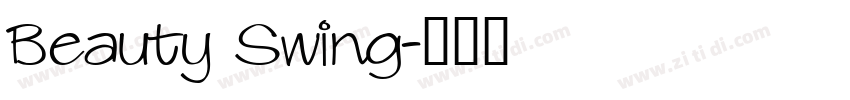 Beauty Swing字体转换